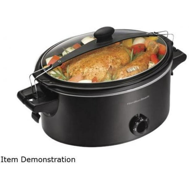 Hamilton Beach 33261 6 Quart Stay or Go Slow Cooker, Black