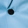 thumbnail image 2 of Gubotare Mens Suit Jacket Regular Fit Lapel Button Slim Fit Stylish Jackets Shirt Party Formal Solid Color Coat (Light blue, XL), 2 of 4