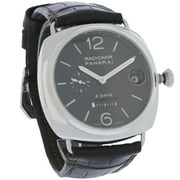 Pre-Owned Panerai Radiomir 8 Days Mens Black Dial Swiss Automatic Watch PAM00268