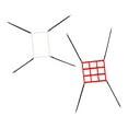 thumbnail image 6 of yotijay 2 Pieces Strike Zone Target for Baseball Softball Net Accuracy Training Practice White and Red, 6 of 8