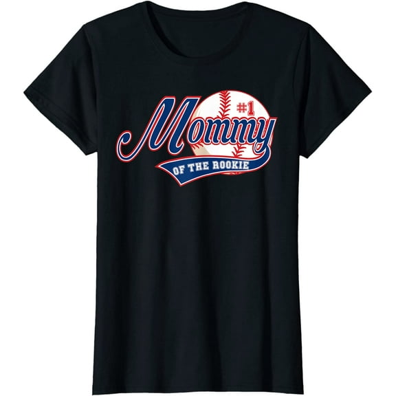 Mommy of Rookie 1st Birthday Baseball Theme Matching Party T-Shirt