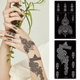 thumbnail image 4 of Kit de tatuaje temporal XMASIR de 16 hojas con plantillas para mujer, 4 of 5