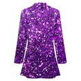 thumbnail image 4 of sususu Womens Blazers for Work Casual,Womens Jackets,Elegant Sequin formal with Lapel Collar and Long Sleeves for Business Attire - Purple, 4 of 5