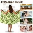 thumbnail image 5 of Yuyamidu Cucumber Shower Wrap for Women Size L Green Towel Wrap with Pocket Female Bath Wrap Towels Swimming Pool Bath Towels Mid Length Shower Wrap Robe, 5 of 7