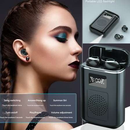 FYHALE Wireless Earphones Bluetooth 5.1 Headset Mini Stereo Headphones Sport Earbuds