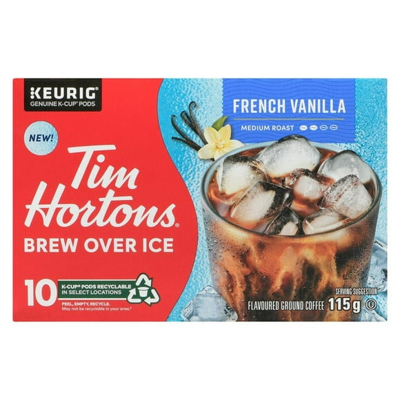 Tim Hortons Brew Over Ice French Vanilla Kcup, 10ct, 10CT