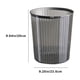 thumbnail image 3 of RKSTN trash can Transparent Trash Can For Home Living Room Kitchen Toilet Bathroom Bedroom Office With Pressure Ring Waste Bin., 3 of 6