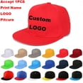 thumbnail image 2 of Custom Logo Print Snapback Cap Fashion Outdoor Sunshade Hat 27 Colors Breathable Logo Hip Hop Fitted Hats For Men Women Casquet1 Pcs NO LOGO&Adult Gao Jinjia LED, 2 of 2