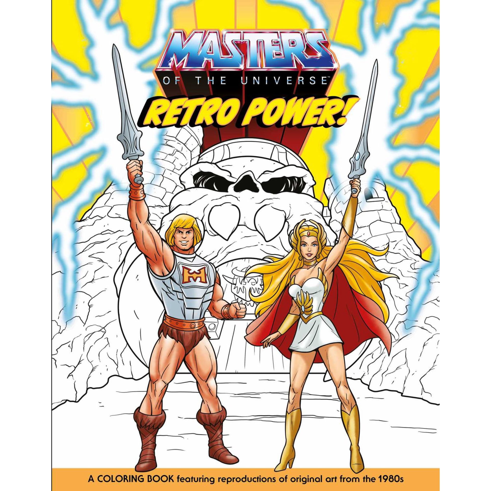 Masters of the Universe: Retro Power! Coloring Book, 80 pages (Paperback)