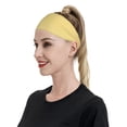 thumbnail image 3 of Balery Yellow Gingham Sports Headbands for Men,Moisture Wicking Workout Headband, Sweatband Headbands for Running,Cycling,Football, 3 of 9
