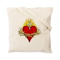 thumbnail image 2 of CafePress - Sacred Heart Tote Bag - Unisex Canvas Tote Bag, Beige, 1-Piece, 2 of 8