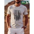 thumbnail image 3 of Whichone Men's USA Flag Graphic T-shirt Casual Cotton Blend Tops For 4th of July Independence Day, 3 of 7