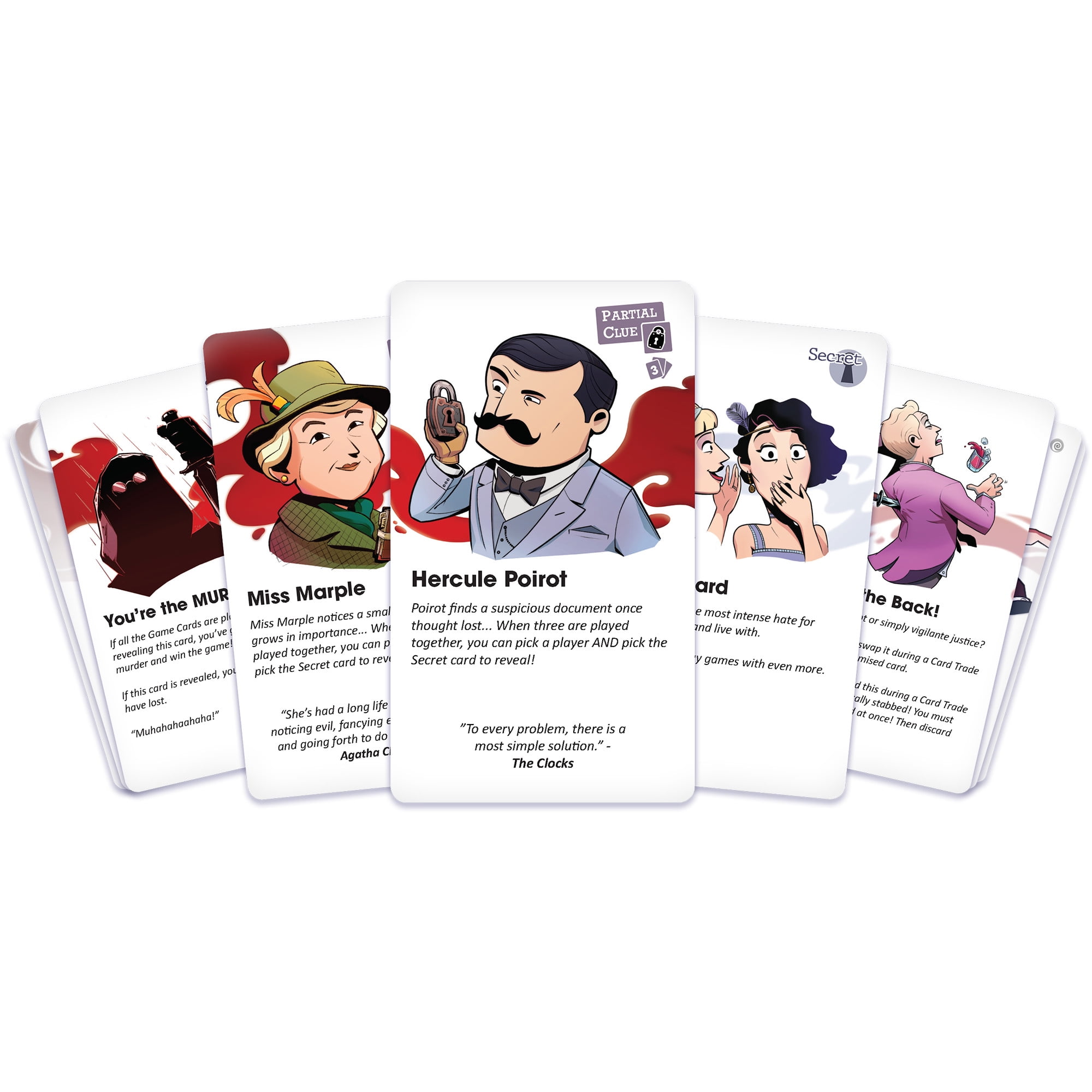 Agatha Christie's: Death on The Cards Family Card Game for Ages 10+, from Asmodee