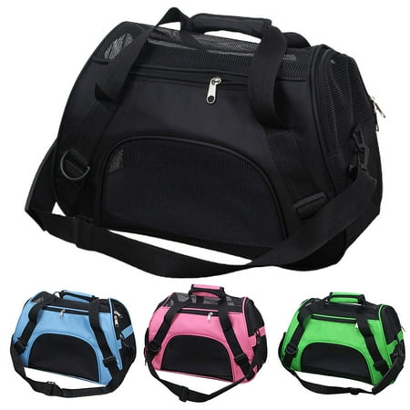 SPRING PARK Large Pop Open Kennel  Portable Cat Cage Kennel  Waterproof Pet Bed Mesh Travel Cage Crossbody Tote Bag