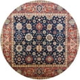thumbnail image 1 of Ahgly Company Indoor Round Mid-Century Modern Camel Brown Oriental Area Rugs, 4' Round, 1 of 6