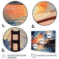 thumbnail image 3 of Designart "Golden Gateway Orange Bridge VII" Bridges Floater Framed Wall Art Print, 3 of 7