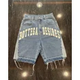thumbnail image 2 of Pantalones vaqueros holgados estilo retro americano, estilo punk, informales, por encima de la rodilla, para hombres y mujeres, ropa de calle gótica Y2k, pantalones cortos de baloncesto, 2 of 5