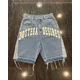 thumbnail image 2 of Pantalones vaqueros holgados estilo retro americano, estilo punk, informales, por encima de la rodilla, para hombres y mujeres, ropa de calle gótica Y2k, pantalones cortos de baloncesto, 2 of 5