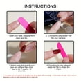 thumbnail image 6 of Short Fake Nails Almond Press On Nails Purple Nails Press Ons Artificial Acrylic False Nails With Flower Designs Glossy Glue On Nail Full Cover Stick On Nail For Women Nail Decorations, 6 of 7