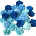 thumbnail image 2 of Pack of 24PCS Felt Flower Rose 1.2" Applique Art, DIY Crafts Hair Accessories Wedding Decor, 2 of 8