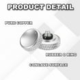 thumbnail image 3 of Uxcell Camera Shutter Button, Concave Surface Shutter Release Buttons Pure Copper Camera Button Silver, 3 of 7