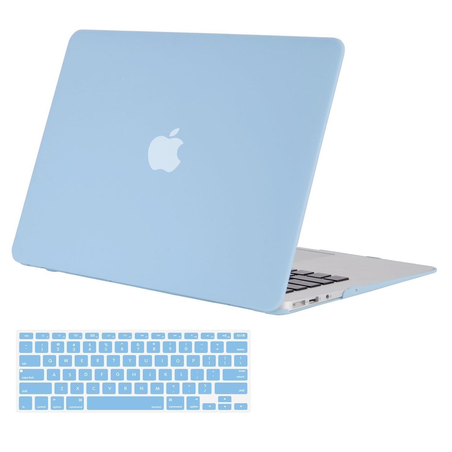Hot Blue Rubberized Hard Case Cover Compatible with 2018 Release Apple MacBook Air 13 Inch with Retina Display fits Touch ID Model TOP CASE A1932 