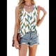 thumbnail image 2 of Camisetas Sin Mangas para Mujer, Holgadas, Informales, de Verano, con Ojales, Cuello Redondo, Básicas, Sin Mangas, A Flores Onduladas M, 2 of 10