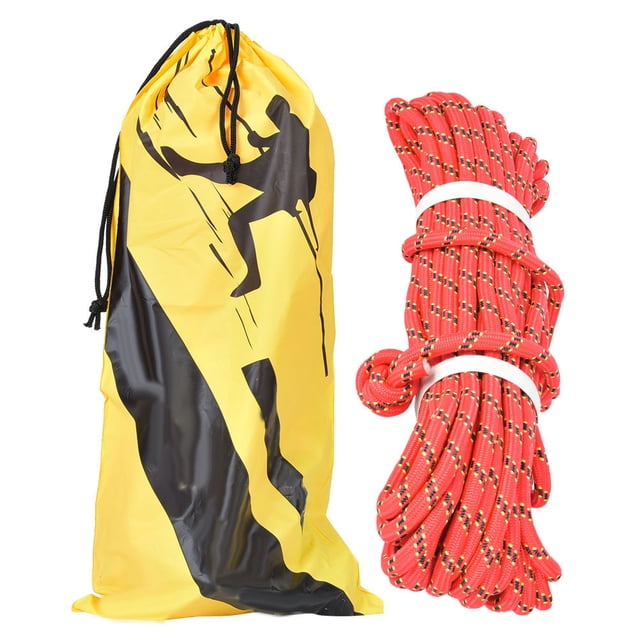 Cuerda de rescate para escalada en roca al aire libre de 10 m/32 pies, cuerda de escape de seguridad para equipo de supervivencia de montañismo.