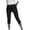 Black-01, variant on Women's Slim Fit High Waisted Capri Pants Suit fabric Trousers with Side Pockets, Solid Color for Office Work