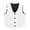White, variant on Kids Vest for Boys Blue Vest V-Neck Adjustable Back Strap 5-6 Years Old Boy Clothes