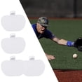 thumbnail image 3 of Topboutique Baseball Palm Pads Shock Stop Palm Pad Foot Support Pads Baseball Glove Pad Spiked Pads Forefoot Support Pad Catcher Batting Thumb Guard, 4 Pcs White, 3 of 4