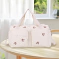 thumbnail image 2 of Quilted Baby Diaper Bag Large Cute Duffle Bag For Women (Bear), 2 of 17