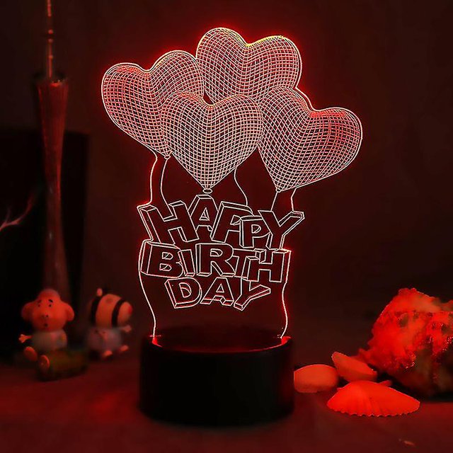 Valentine's Day Love Rose Flower Department 3d Small Night Lamp Creative Acrylic Led Visual Atmosphere Small Table Lamp
