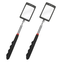 FRCOLOR 2pcs Telescoping Rotating Lamp Inspection Mirror for Mechanics Car Inspection on a Stick