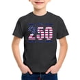 thumbnail image 4 of Zhuashum T-Shirts de Printemps pour Garçons, Blouse à Col Rond, Manches Courtes Graphiques Patriotiques, Hauts pour Enfants, Imprimé Dessin Animé du 4 Juillet, Rétro, Noir, 10-11 Ans, 4 of 4