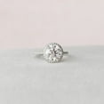 thumbnail image 5 of Silvago Jewel Brilliant 1.8 Ct Round Cut Diamond Ring - White Gold Plated 14K Diamond Ring - Halo Diamond Rings for Women's - Eternity Diamond Rings for Women's - Solitaire with Accent Rings, 5 of 10