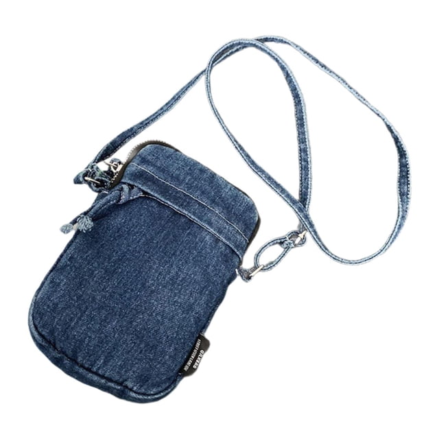 Bolso bandolera de mezclilla, moderno bolso de hombro de mezclilla para ir al trabajo, ideal para fiestas de vacaciones de . Azul oscuro