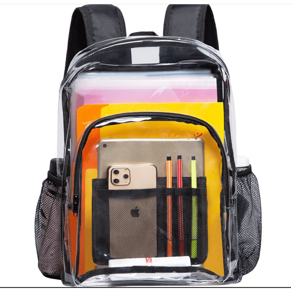 Clear Transparent Backpack Heavy Duty