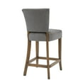 thumbnail image 3 of Home Fare Tabouret Matelassé en Gris, 3 of 4