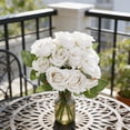 thumbnail image 6 of Blue Flowers Artificial, Artificial Flower Stems, Velvet Texture, 4Th of July Home Decor, Floral Decorations, Fake Rose, Stems, Holiday Home Decor, 1 Pc, 6 of 6