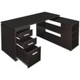 thumbnail image 3 of Pemberly Row L Shaped Writing Desk in Cappuccino, 3 of 4