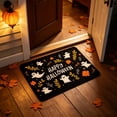 thumbnail image 5 of Halloween Mat Imitation Fleece Floor Mat Bathroom Entryway Carpet Pumpkin Ghost Pattern Non Slip Base Indoor Festival Ambiance Decor, 5 of 6