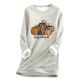 thumbnail image 1 of HKEJIAOI Chemise Long Sleeve à Col Rond et Graphique pour Femme, 1 of 3
