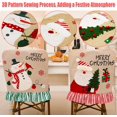 thumbnail image 4 of Fundas para sillas navideñas, mesa de cena navideña para el hogar, fundas para sillas navideñas para decoración navideña, festival, cocina, 4 of 7