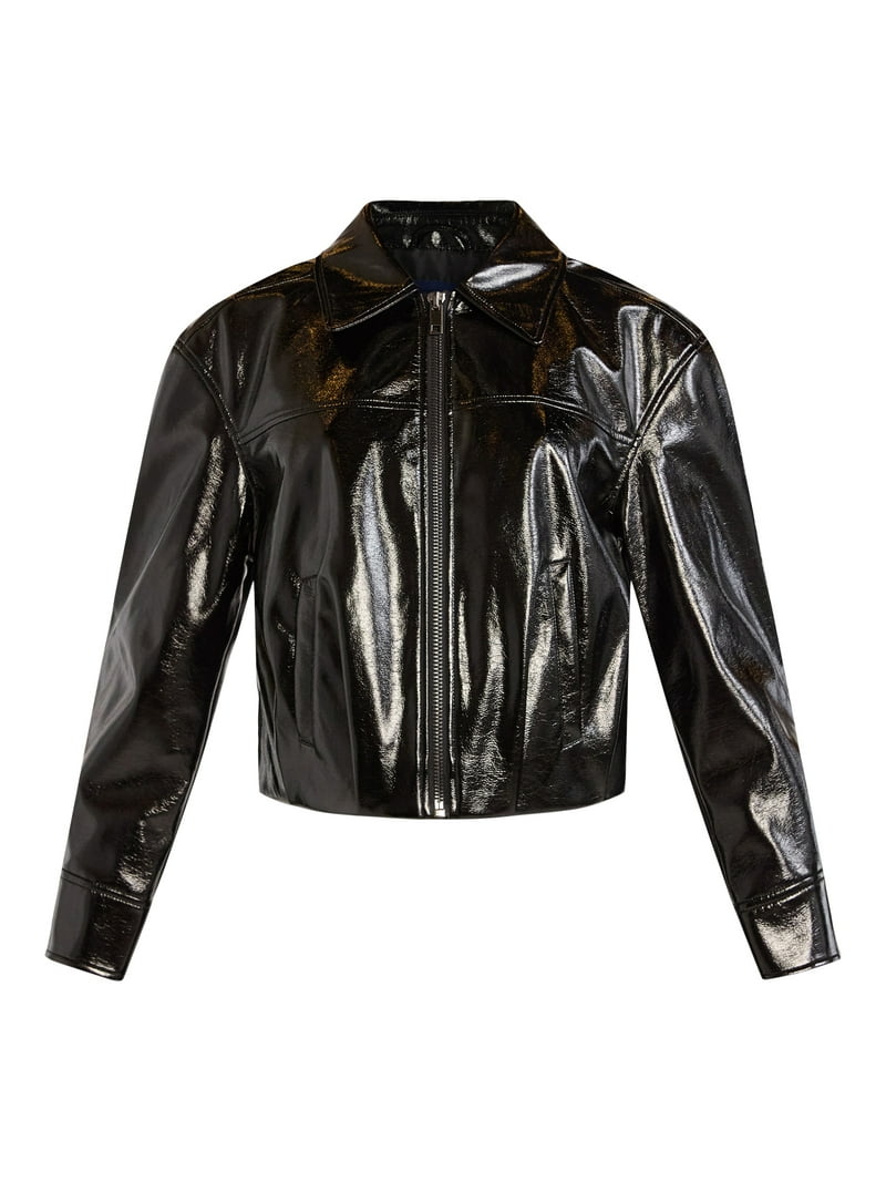 新品 over ribbon jacket Leather Cross-Front Moto Jacket in Leather Jackets | Vince