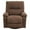 Brown, variant on Manual Swivel Recliner Chair, 360° Swivel Rocker Recliner Chair for Living Room, Home Theater Recliner Chair Nursery Recliner, Blue