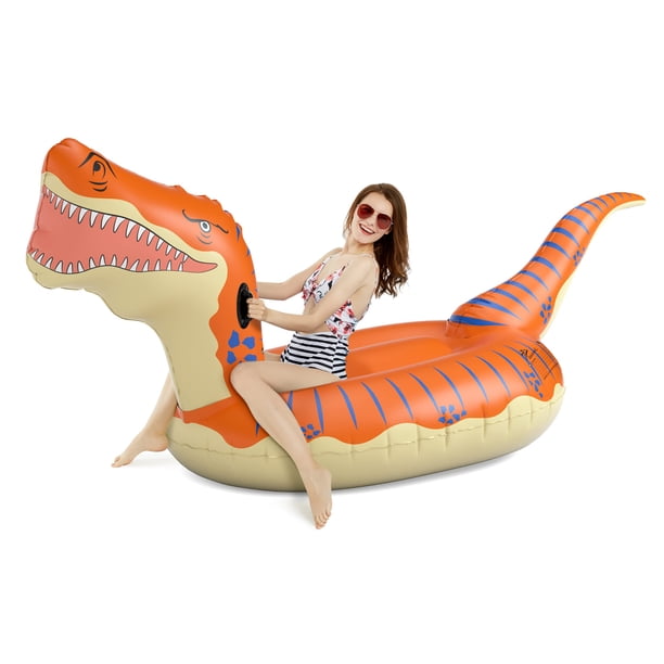 Flotador inflable con forma de dinosaurio Jasonwell T-Rex de 3,15 m para niños