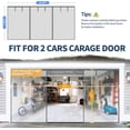 thumbnail image 2 of Garage Door Screen for 2 Car Garage,16X7Ft Heavy Duty Magnetic Garage Screen,Durable Nylon Screen Door Mesh,Tear-Resistant, Pet and Kid Friendly Door Screen,Silver Grey, 2 of 7