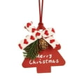 thumbnail image 2 of Taicans Christmas Tree Shaped Ornaments - Pinecone & Bow Decorations,Handmade Natural Wooden Holiday Decor for Tree,Home,office,Car,Festive Gifts for Women Men,Eco-Friendly Xmas Decorations‌, 2 of 6