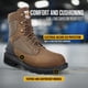 thumbnail image 3 of Botas de trabajo Carhartt Ironwood impermeables para hombre, color marrón, 8 m, 3 of 3
